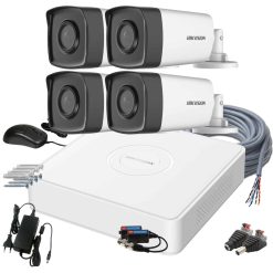 4 Kameras Hikvision Kamerarendszer 5mp Es Hd Tvi Kulteri Belteri Nagylatoszogu Kamerakkal
