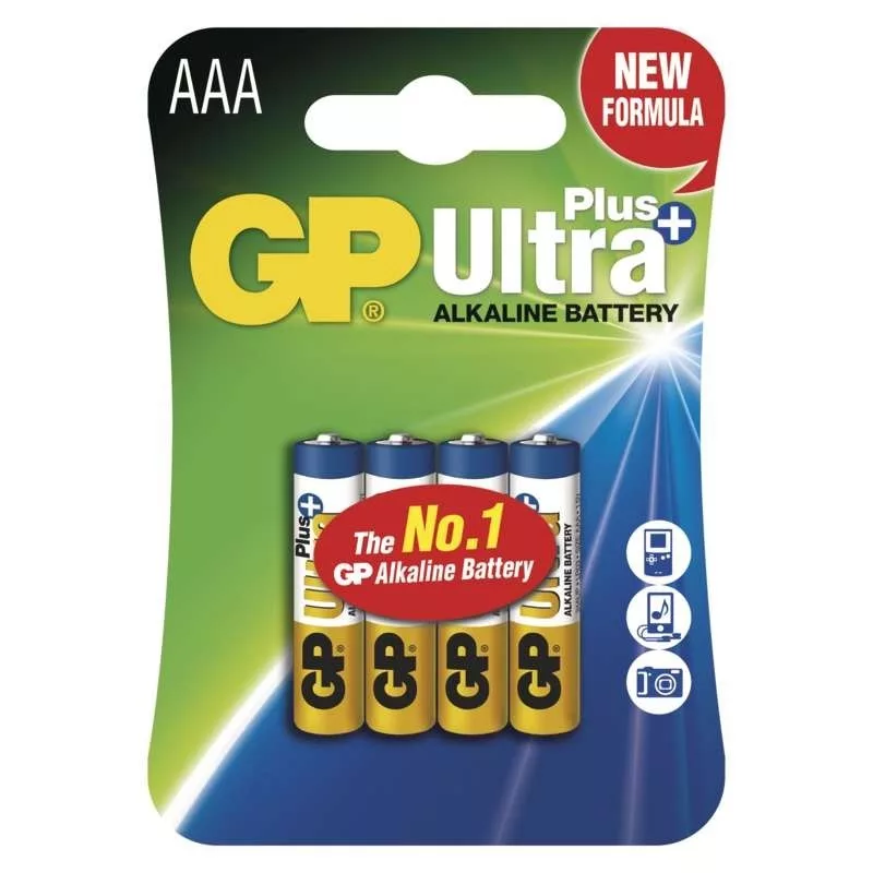 Gp Ultra Plus Alkali Aaa Ceruzaelem Lr03 4 Db Os Kiszerelesben
