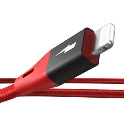 BlitzWolf MF-10 Pro Lightning USB kábel, MFI, 20W, 1.8m (piros)