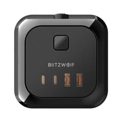 Power charger Blitzwolf with 8 AC outlets, BW-PC3, 2x USB, 2x USB-C (black)