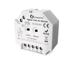 GLEDOPTO GL-SD-001 Zigbee Triac fényerő-szabályzó, okos otthoni integrációval és európai minősítésekkel.