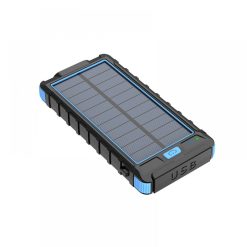 Powerbank Solar 10000mah Fekete Kek