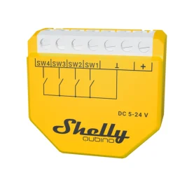 Shelly Quinino okosrelé sárga-fehér színkombinációval, DC 5-24V.