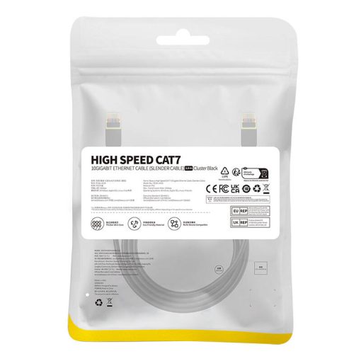 Baseus Cat 7 10Gb Ethernet RJ45 kábel 1,5 m fekete - Image 8