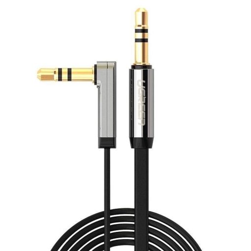 UGREEN mini jack 3.5mm AUX lapos kábel, 3m, fekete - Image 2