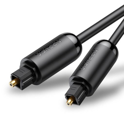 UGREEN AV122 optikai Toslink audiokábel, fonott alumínium, 1 m, fekete