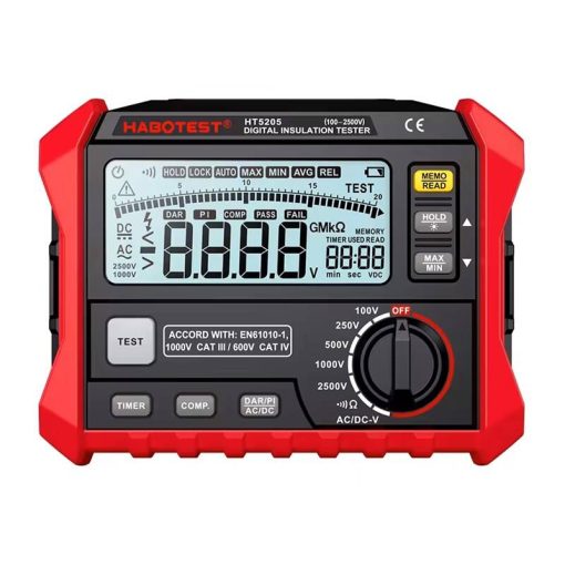Habotest HT5205 digitális szigetelésvizsgáló készülék - Image 3