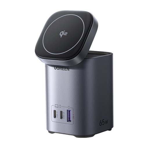 UGREEN X555 asztali gyorstöltő, 2:1,  USB + 2x USB-C, 65W, GaN