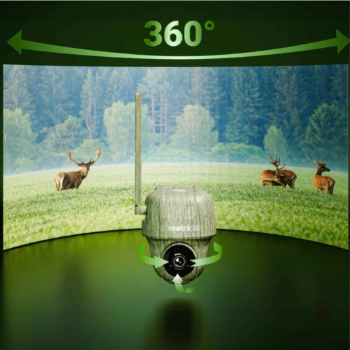 Reolink G450 kamera, 4G, 8MP, IP64, 6Ah, napelemmel, terepmintás - Image 3