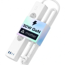 Meross hosszabító, 4xAC, 2xUsb-A, 2xUsb-C, Max.16A, Matter