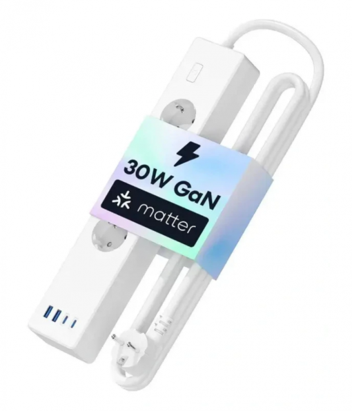 Meross hosszabító, 4xAC, 2xUsb-A, 2xUsb-C, Max.16A, Matter