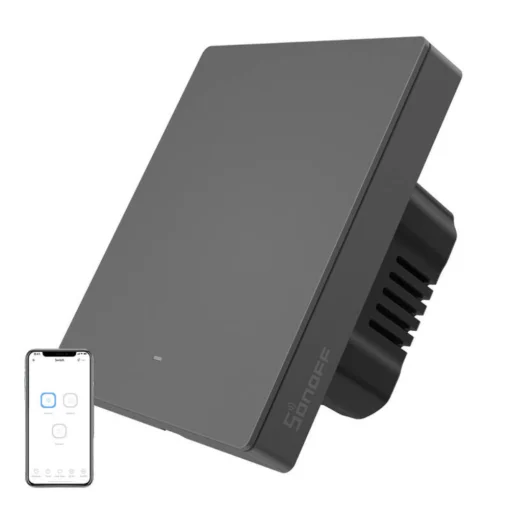 SONOFF SwitchMan M5-3C-80, 1 gombos, sorolható, antracit - Image 4