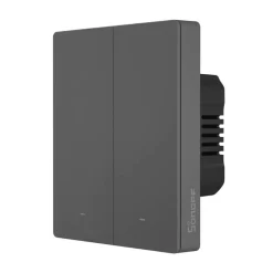 SONOFF SwitchMan M5-3C-80, 2 gombos, sorolható, antracit