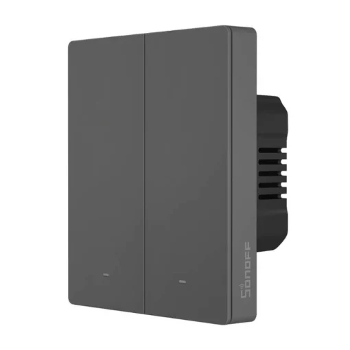 SONOFF SwitchMan M5-3C-80, 2 gombos, sorolható, antracit