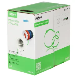 Dahua PFM922I-5EUN-C UTP fali kábel, cat5e, 305fm, dobozos kiszerelés, 0,5mm, fehér