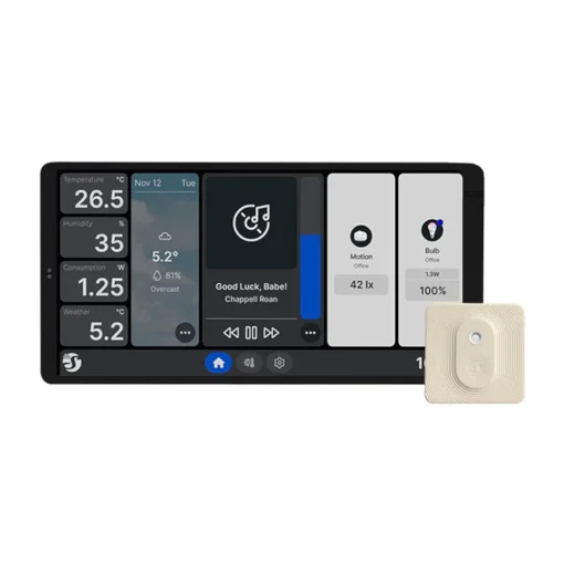 Shelly Wall Display X2 WiFi/BLU ezüst + BLU H&T
