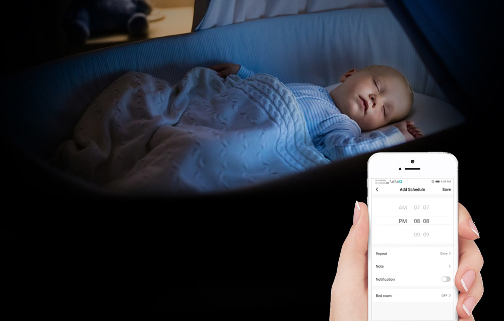 Avatto ZTS02-EU-W3 okos világításkapcsoló, három áramkörös, ZigBee, TUYA, fehér 3