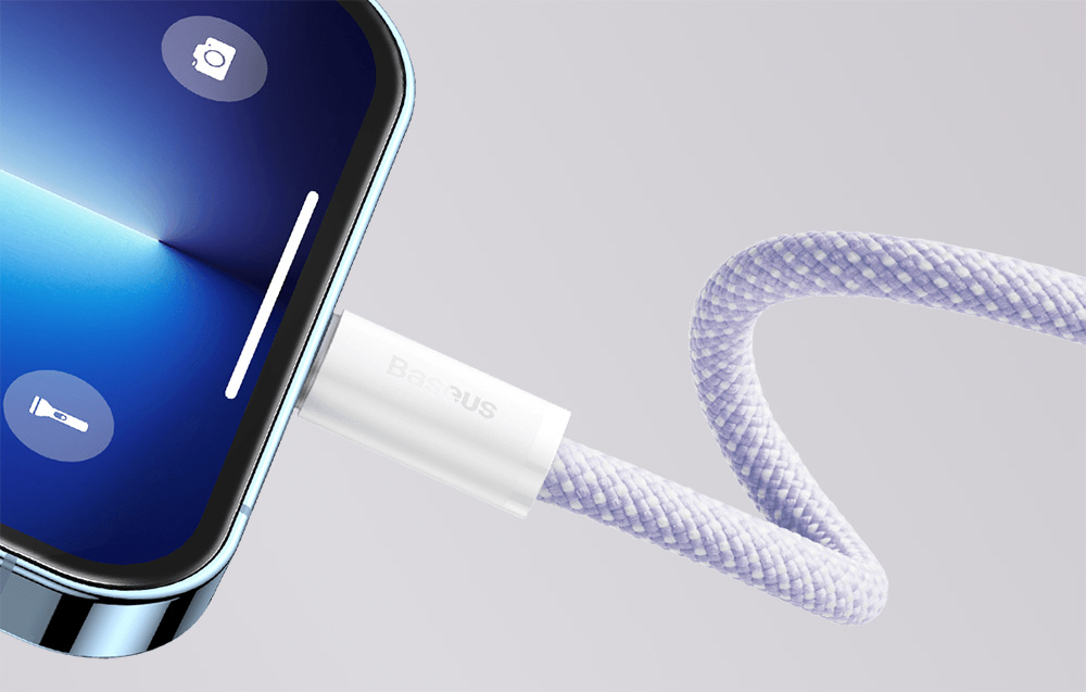 Baseus Dynamic 2 Series USB-C-Lightning kábel 20W, 2m (Lila) 4