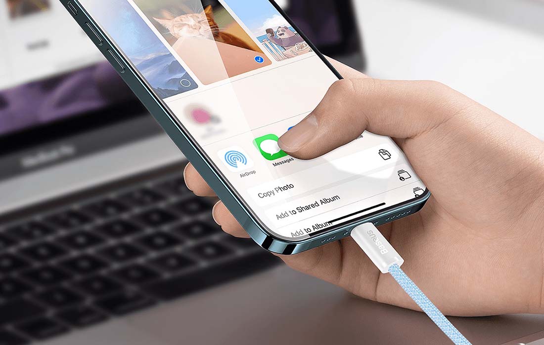 Baseus Dynamic Series USB-C-Lightning kábel, 20 W, 1 m (kék) 1