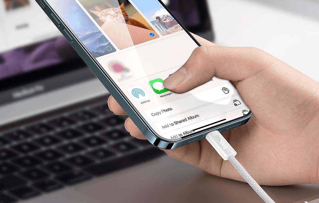 Baseus Dynamic Series USB-C-Lightning kábel, 20 W, 2 m (fehér) 1