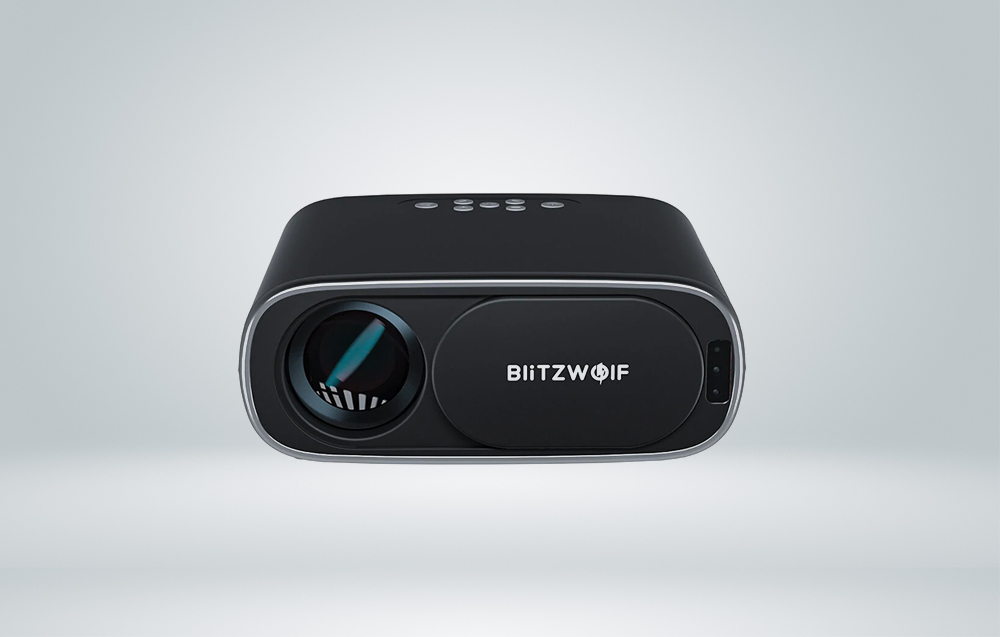 BlitzWolf BW-V4 1080p LED vetítő / projektor, Wi-Fi + Bluetooth (fekete) 1