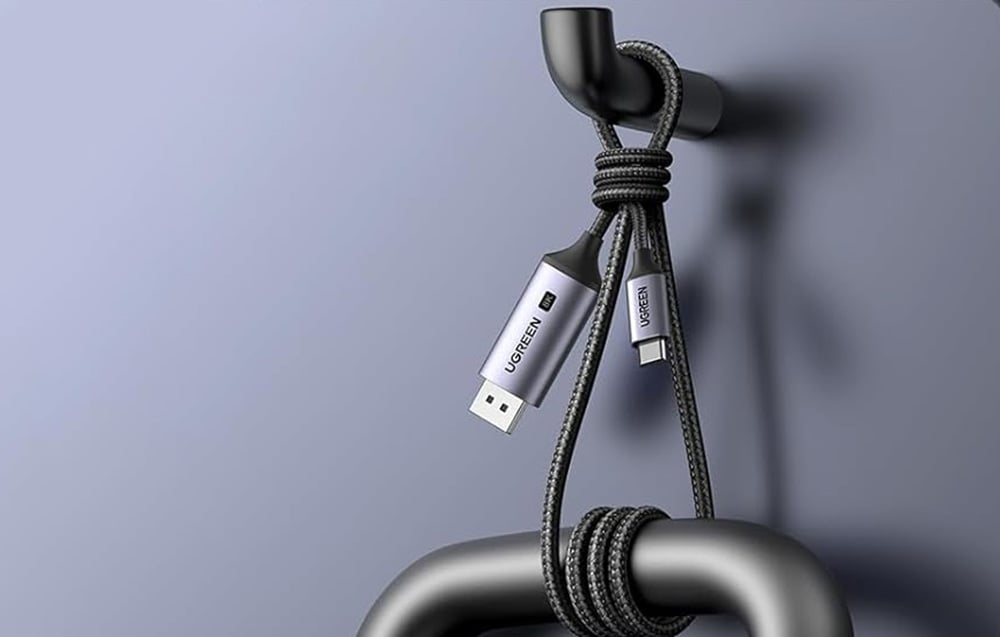Cable UGREEN CM556 USB-C to DisplayPort 8K 1m, black 4