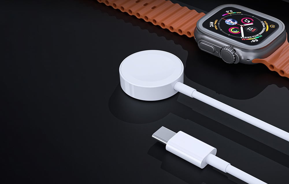 Choetech T400 USB-C Apple Watch töltő (fehér) 1