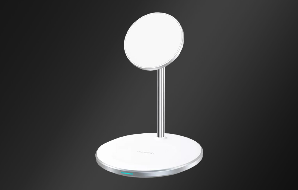 Choetech T581-F induktív vezeték nélküli töltő (fehér) 2