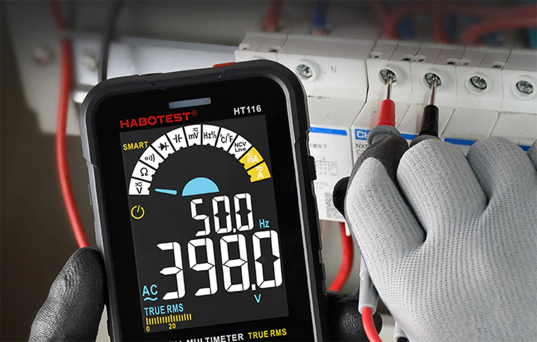 Habotest HT116 digitális univerzális multiméter, True RMS, NCV 2