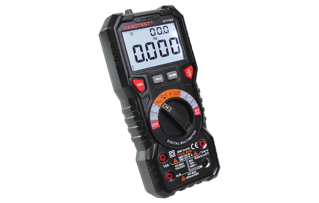 Habotest HT118A True RMS digitális multiméter, LED lámpa, NCV funkció 3