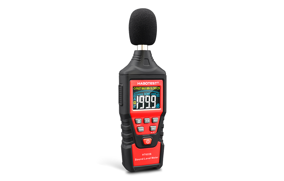 Habotest HT622B USB A/C digitális decibelmérő 1