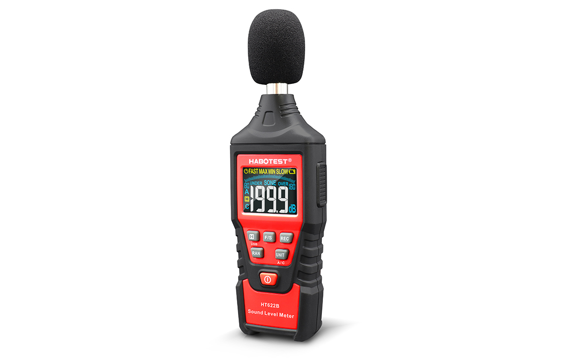 Habotest HT622B USB A/C digitális decibelmérő 2