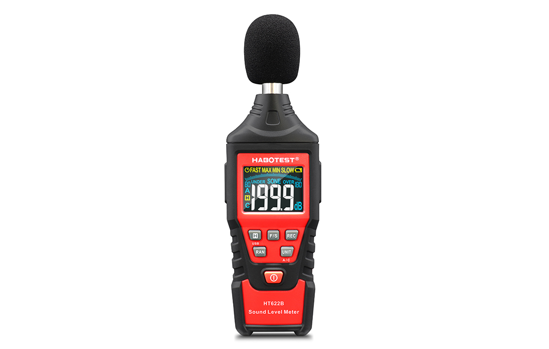 Habotest HT622B USB A/C digitális decibelmérő 4