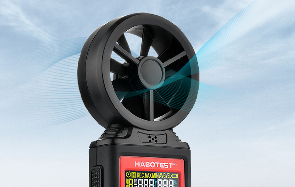 Habotest HT625B digitális anemométer, USB 2