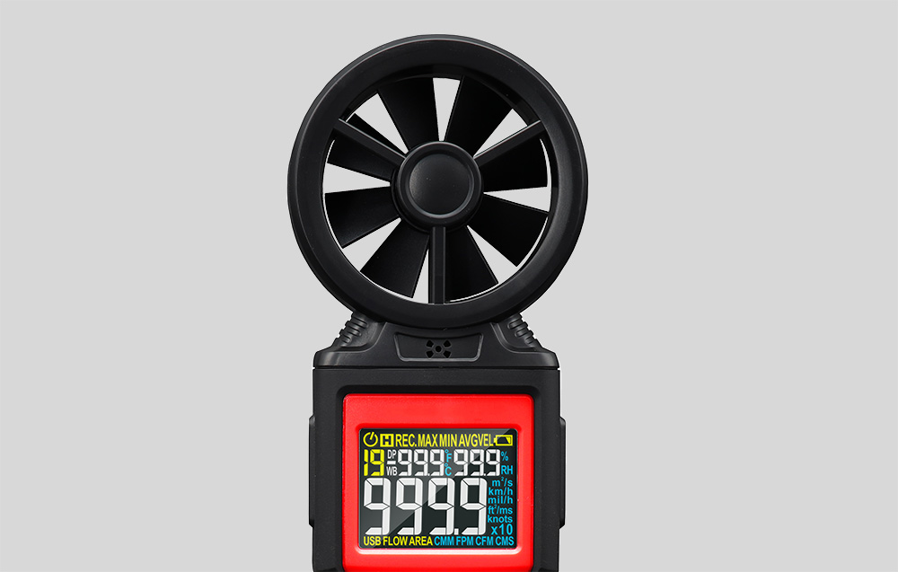 Habotest HT625B digitális anemométer, USB 4