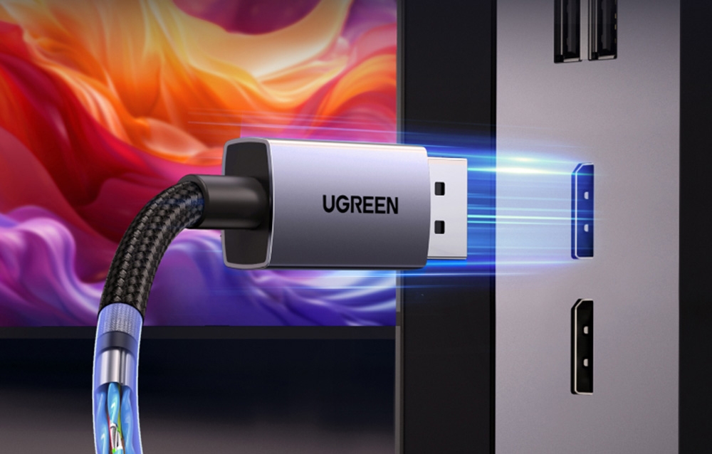 Kabel DisplayPort Ugreen DP131, 16K 60Hz, 80 Gbps, 0.5m 1