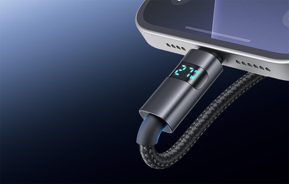 Mcdodo CA-5610 USB-C-USB-C kábel, 100W, LED kijelző, 1,2m 3