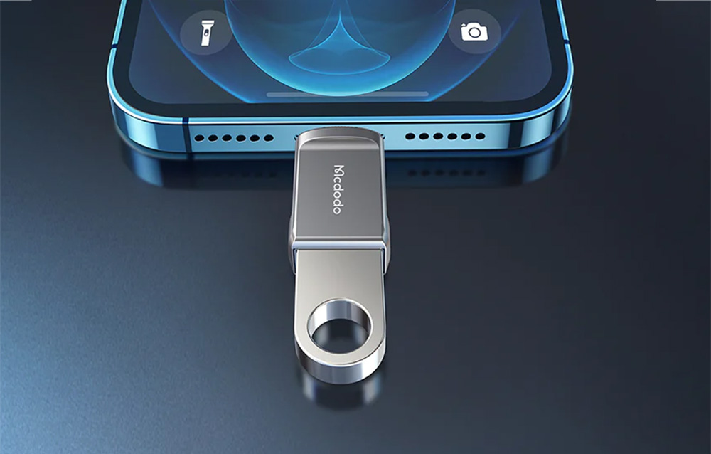 Mcdodo OT-8600 adapter, USB 3.0 - Lightning, fekete 3