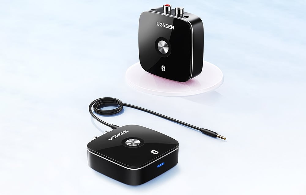 Odbiornik audió USB-C Bluetooth 5.1 Ugreen CM106, 2xRCA + AUX, USB-C 6
