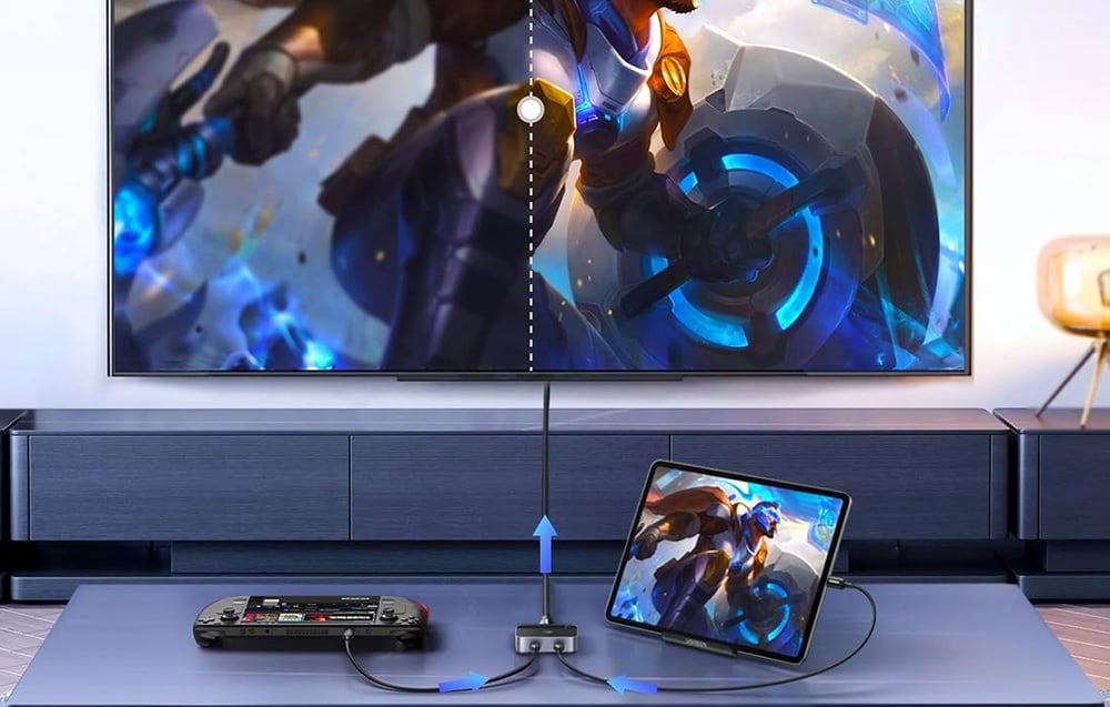 Switch / Switch 2x USB-C HDMI-re Ugreen AW502 2 az 1-ben, 4K 60Hz 5