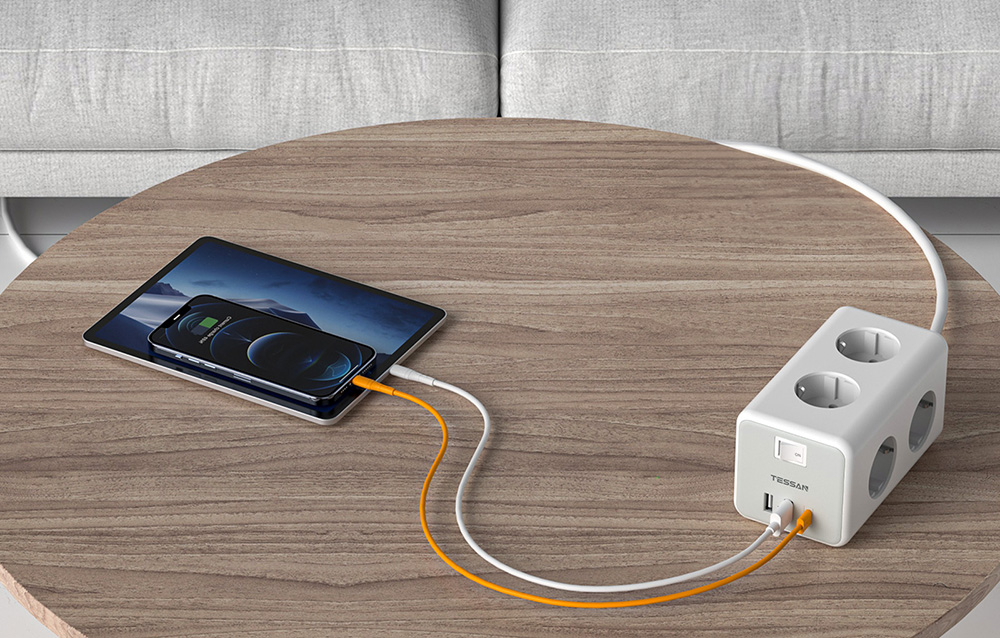 TESSAN Power strip TS-306-C 2