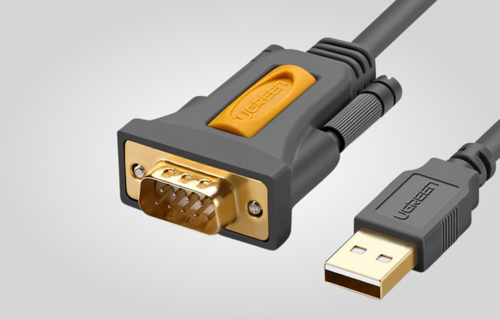 UGREEN Cable USB-C to DB9 RS-232 1m, black 2