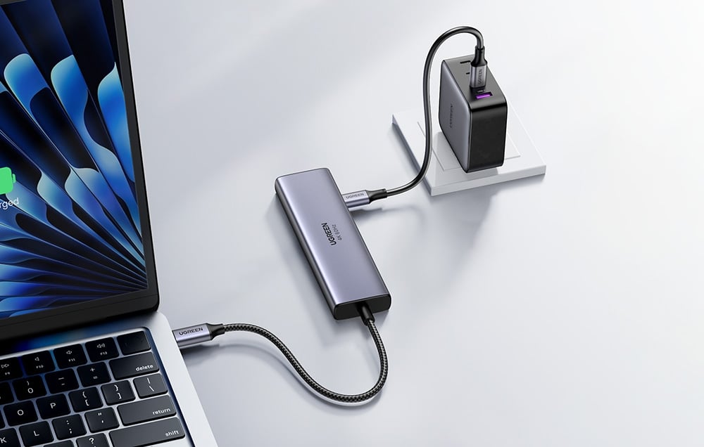 Ugreen CM511 USB-C hub, HDMI 4K 60Hz, 2x USB 3.2, 2x USB-C 3.2, PD 1