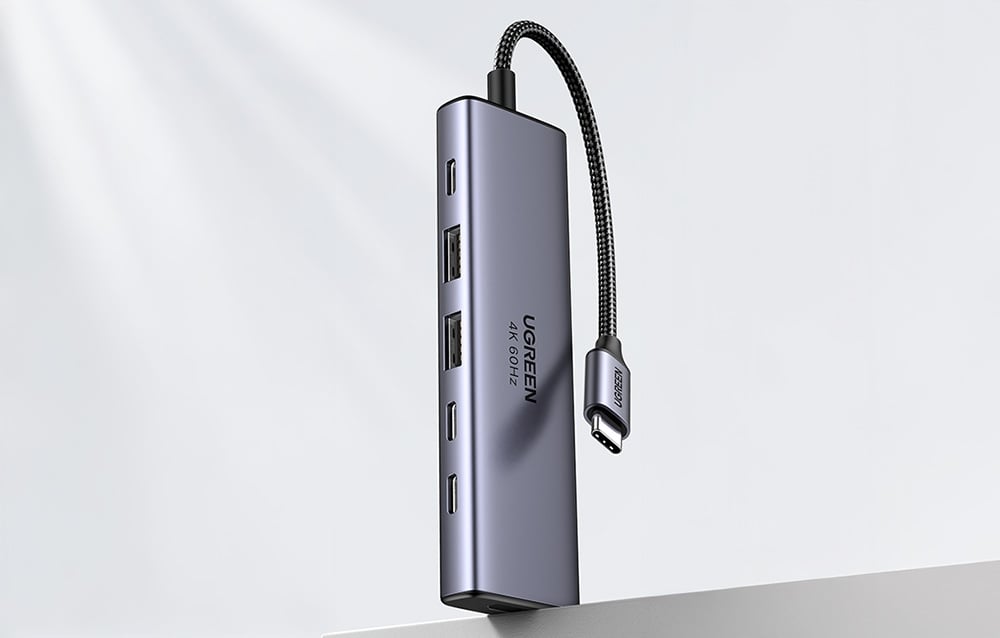 Ugreen CM511 USB-C hub, HDMI 4K 60Hz, 2x USB 3.2, 2x USB-C 3.2, PD 5