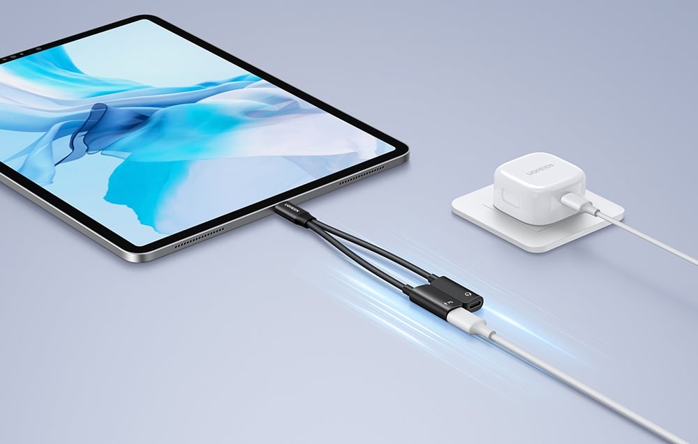 Ugreen CM821 hangkártya, USB-C 2x USB-C-re (fekete) 3