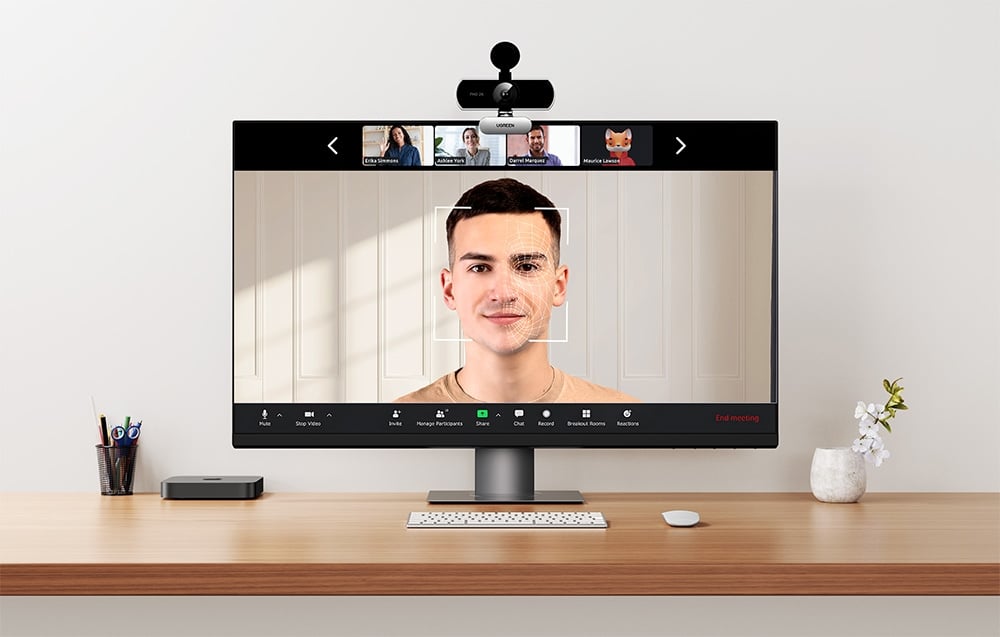 Ugreen CM825 USB webkamera, 2K, 30FPS (szürke) 1