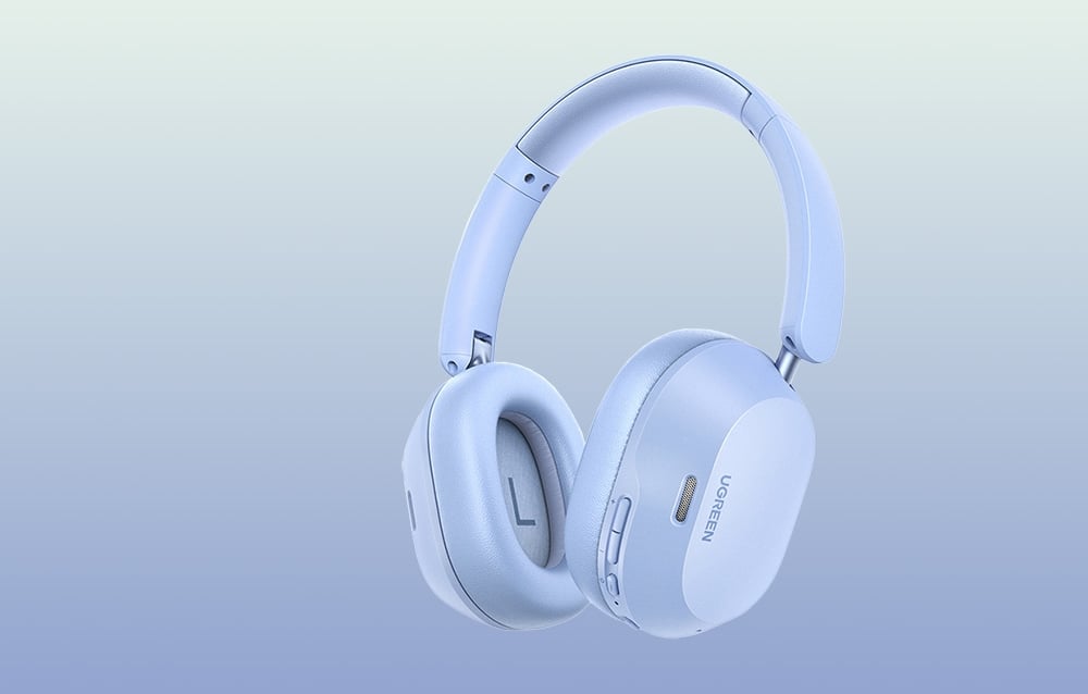 Ugreen HiTune Max 5C vezeték nélküli fejhallgató, hibrid ANC, Bluetooth 5.4 (kék) 1