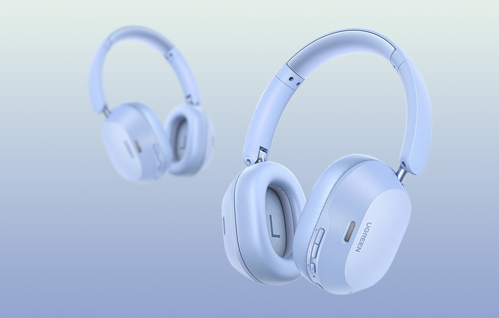 Ugreen HiTune Max 5C vezeték nélküli fejhallgató, hibrid ANC, Bluetooth 5.4 (kék) 3