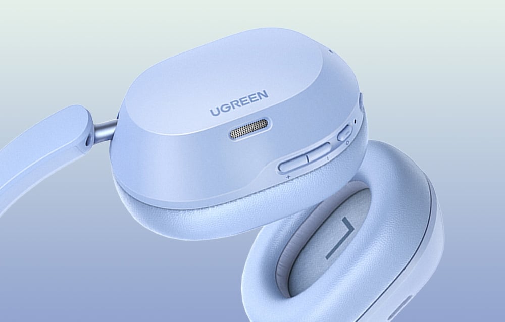 Ugreen HiTune Max 5C vezeték nélküli fejhallgató, hibrid ANC, Bluetooth 5.4 (kék) 4