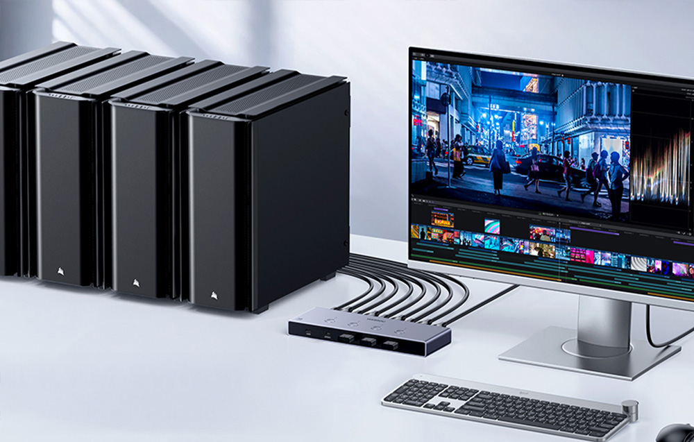 Ugreen KVM kapcsoló AK701 4in1 HDMI, 60Hz 1